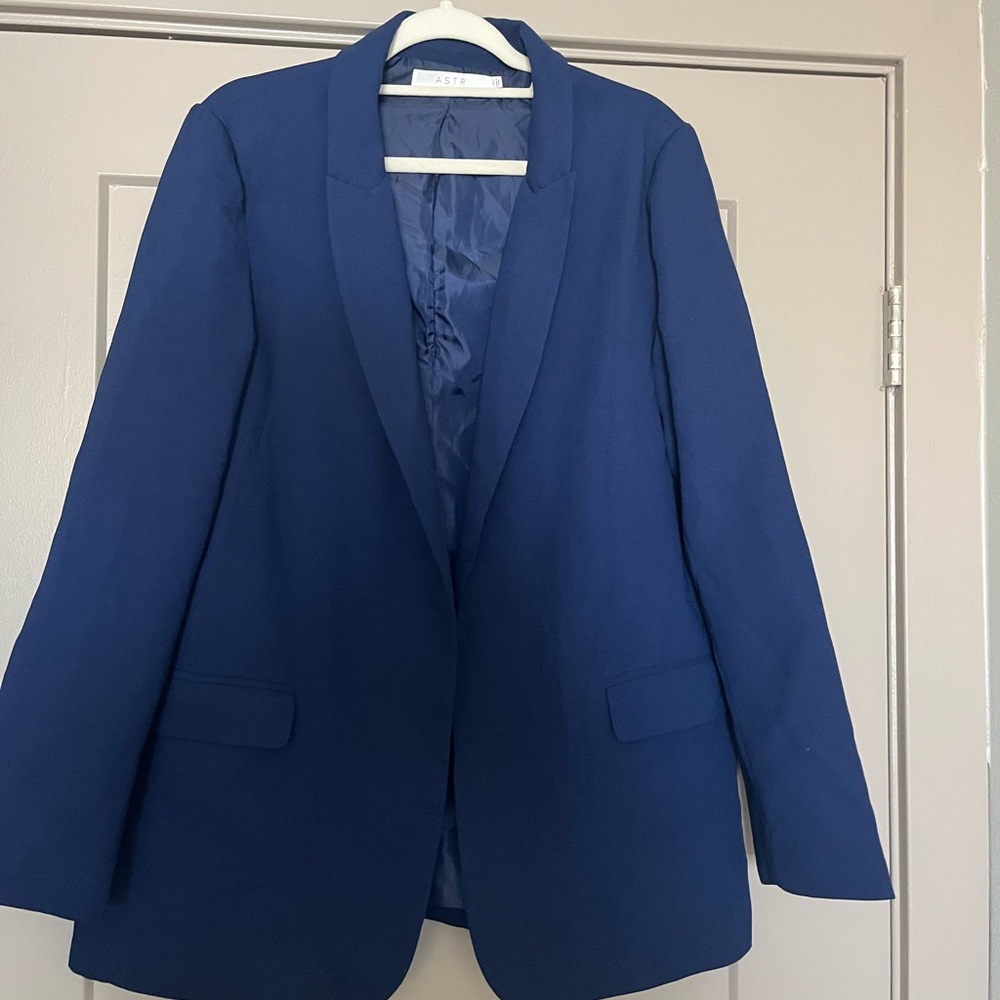 ASTR Blue Open Blazer XL